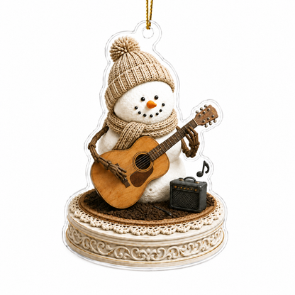 Snowman Hobbies Acrylic Playing Guitar