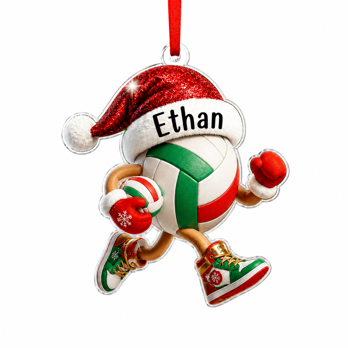 Sport Running Custome Name Acrylic Volleyball