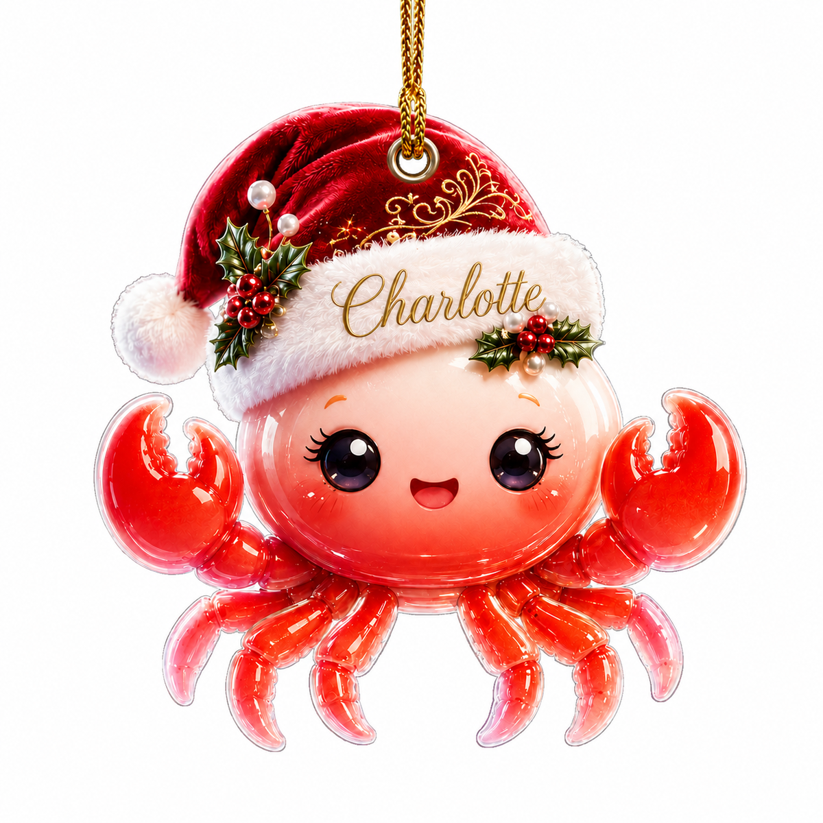 Animal With Santa Hat Crab