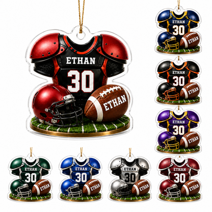 American Football Custome Name Acrylic Style 4