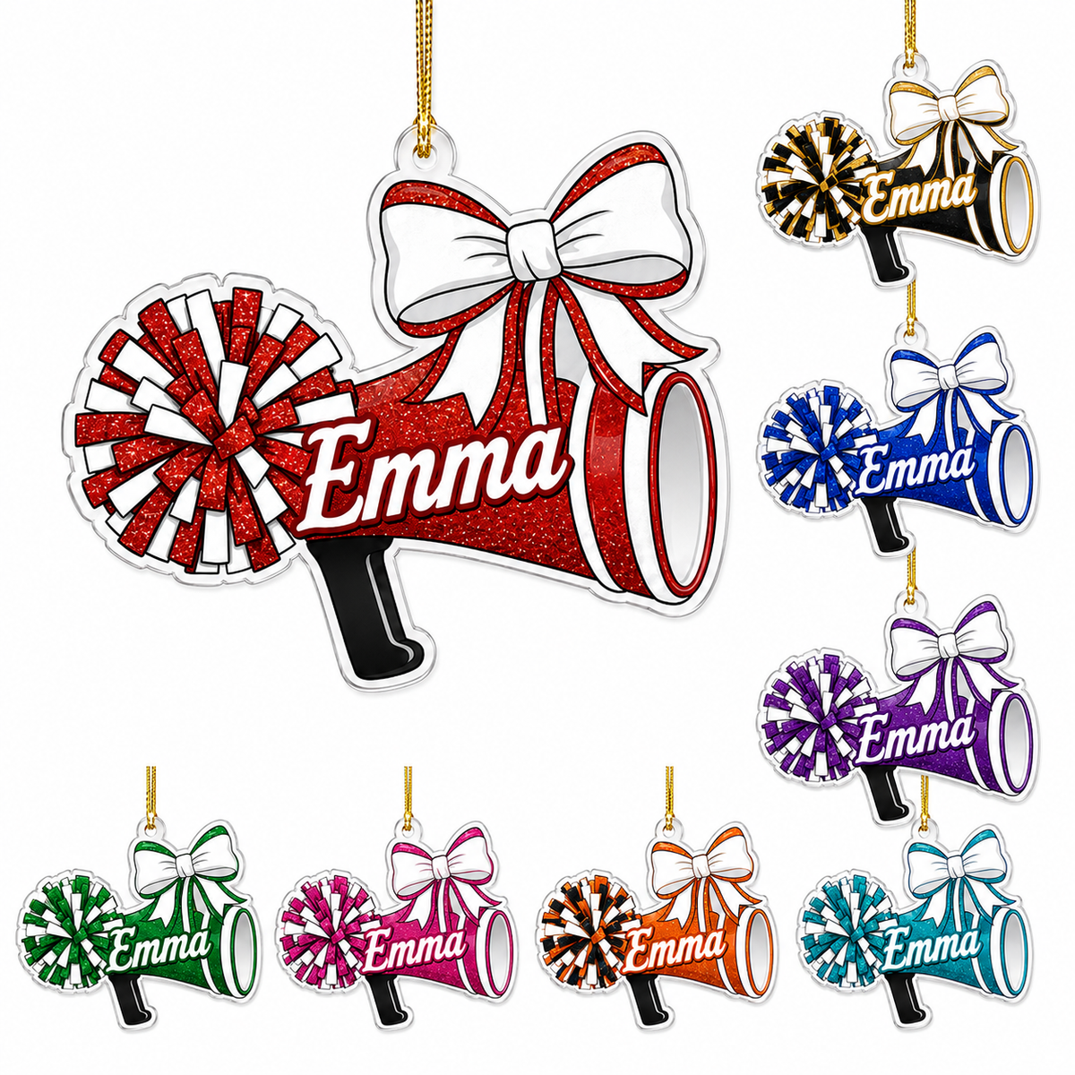 Cheerleading Color Acrylic Style 12