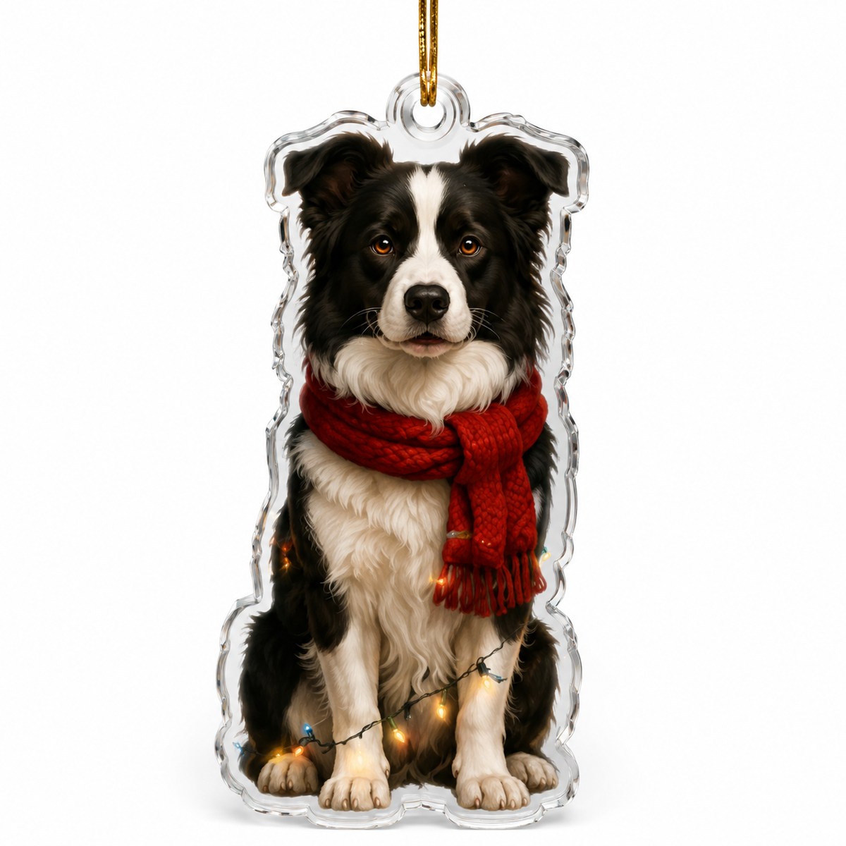 Dog Christmas Ledlight Border Collie