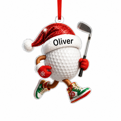 Sport Running Custome Name Acrylic Golf