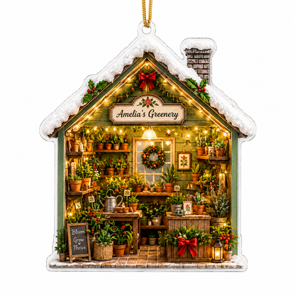 Custom Gardening Winter Plant Studio Acrylic