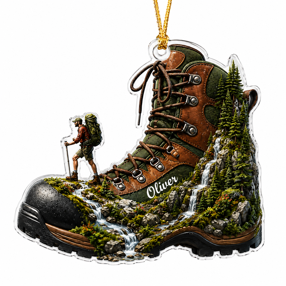 Custom Name Hiking And Trekking Acrylic Style 15