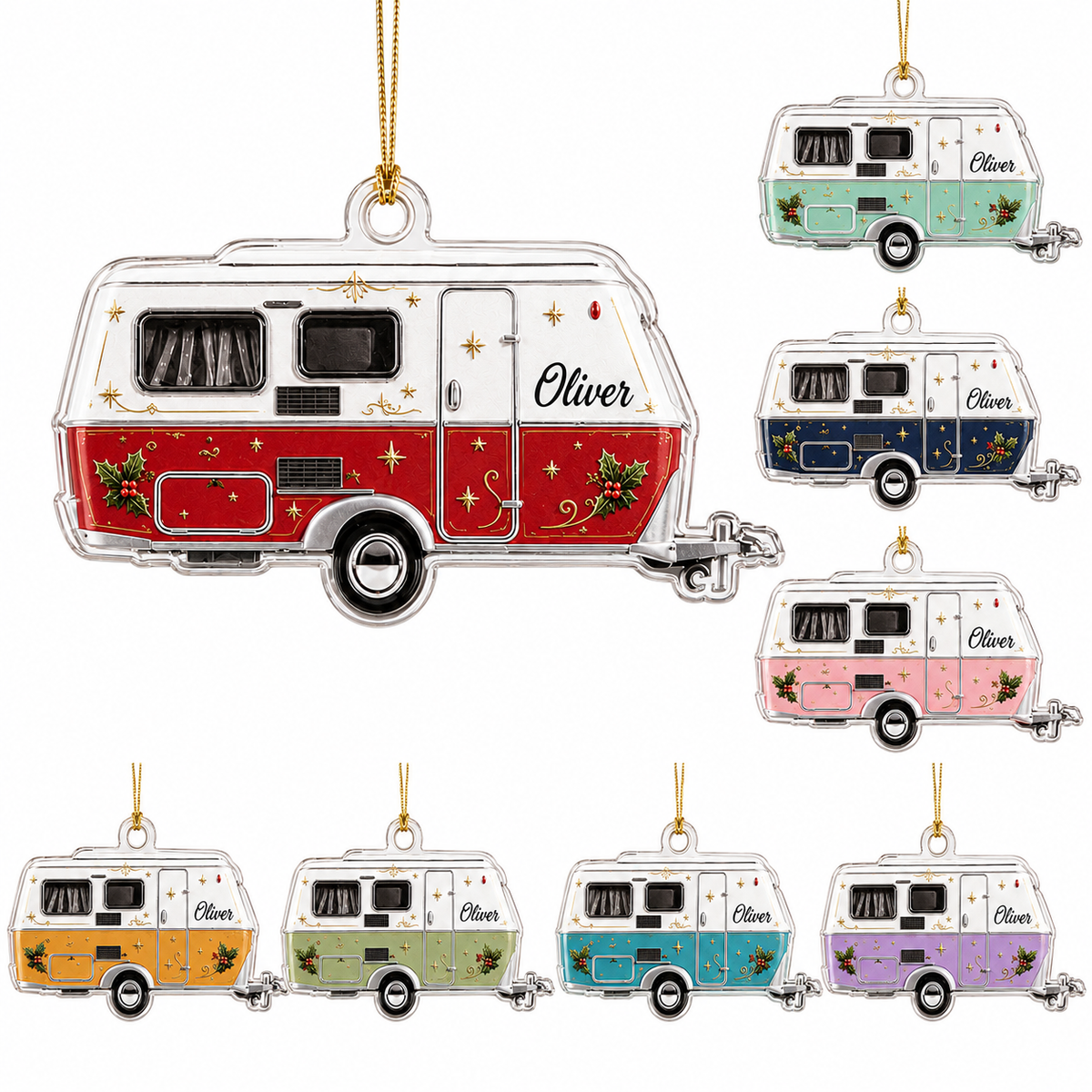Camping Personalize Acrylic Diverse Mobile Home