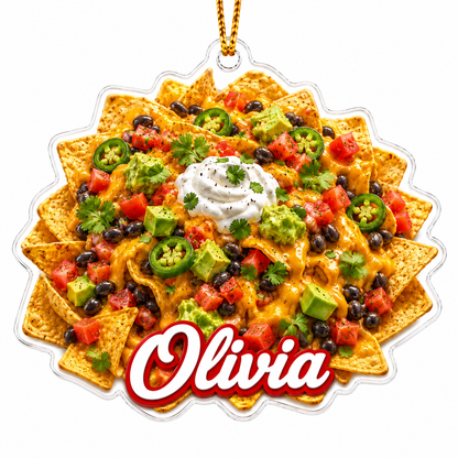 Breakfast Custom Name Nachos Acrylic