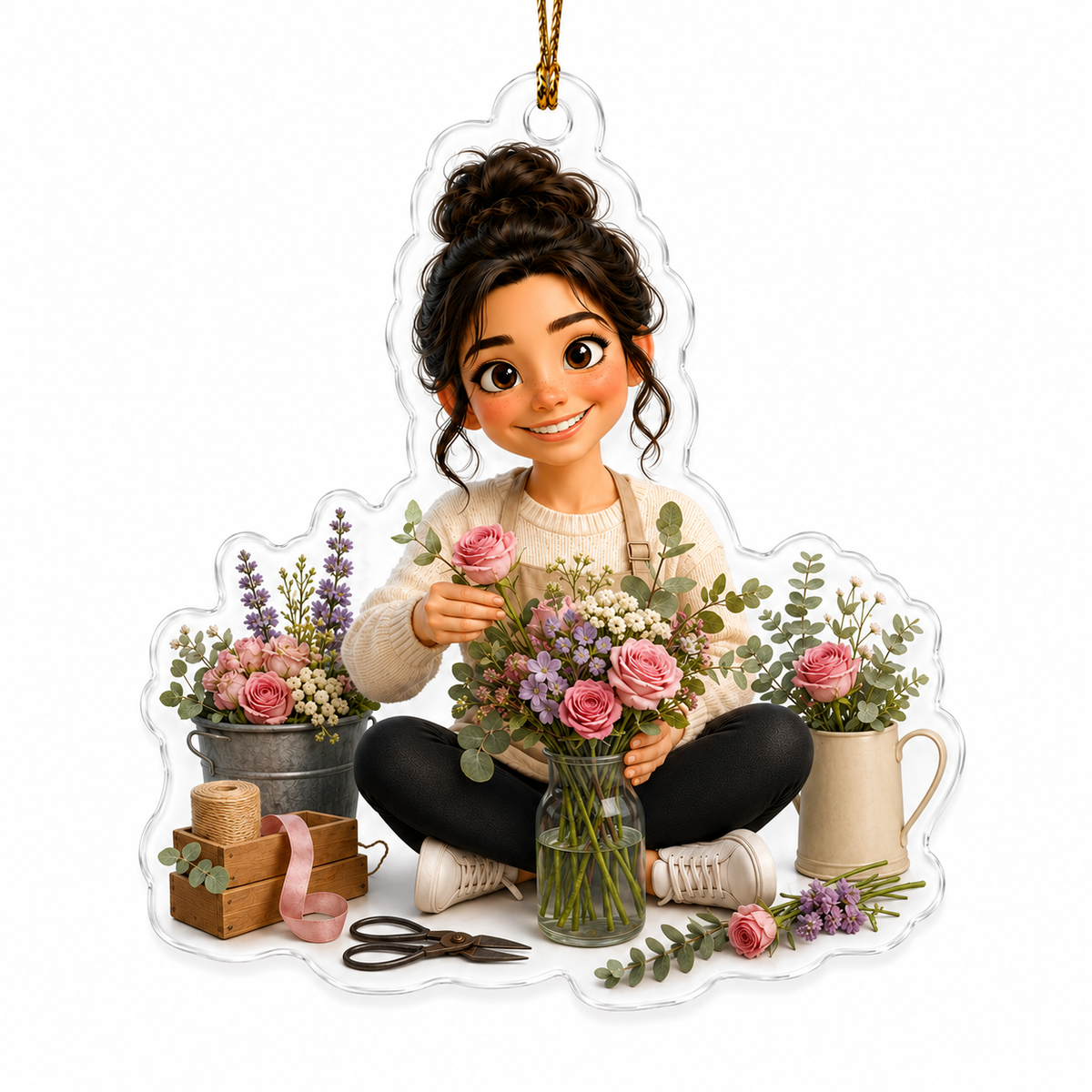 Custom Photo Hobbies Acrylic - Flower Arranging