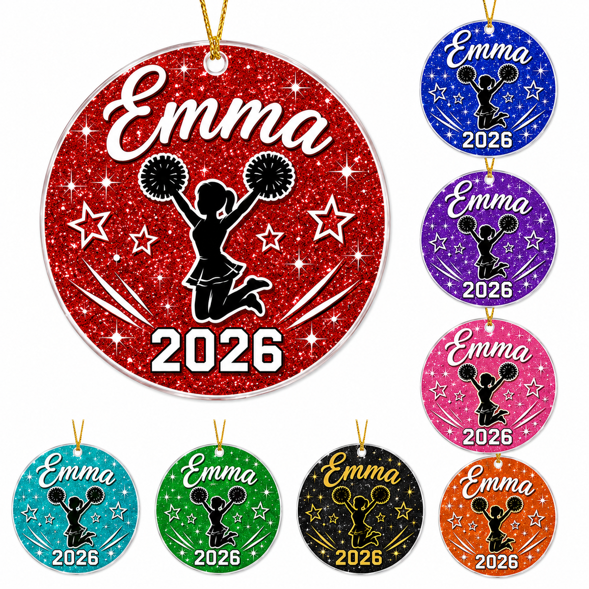 Cheerleading Color Acrylic Style 14