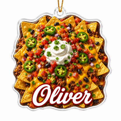 Breakfast Custom Name Loaded Nachos Acrylic