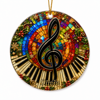 Piano Custome Name Acrylic Style 15