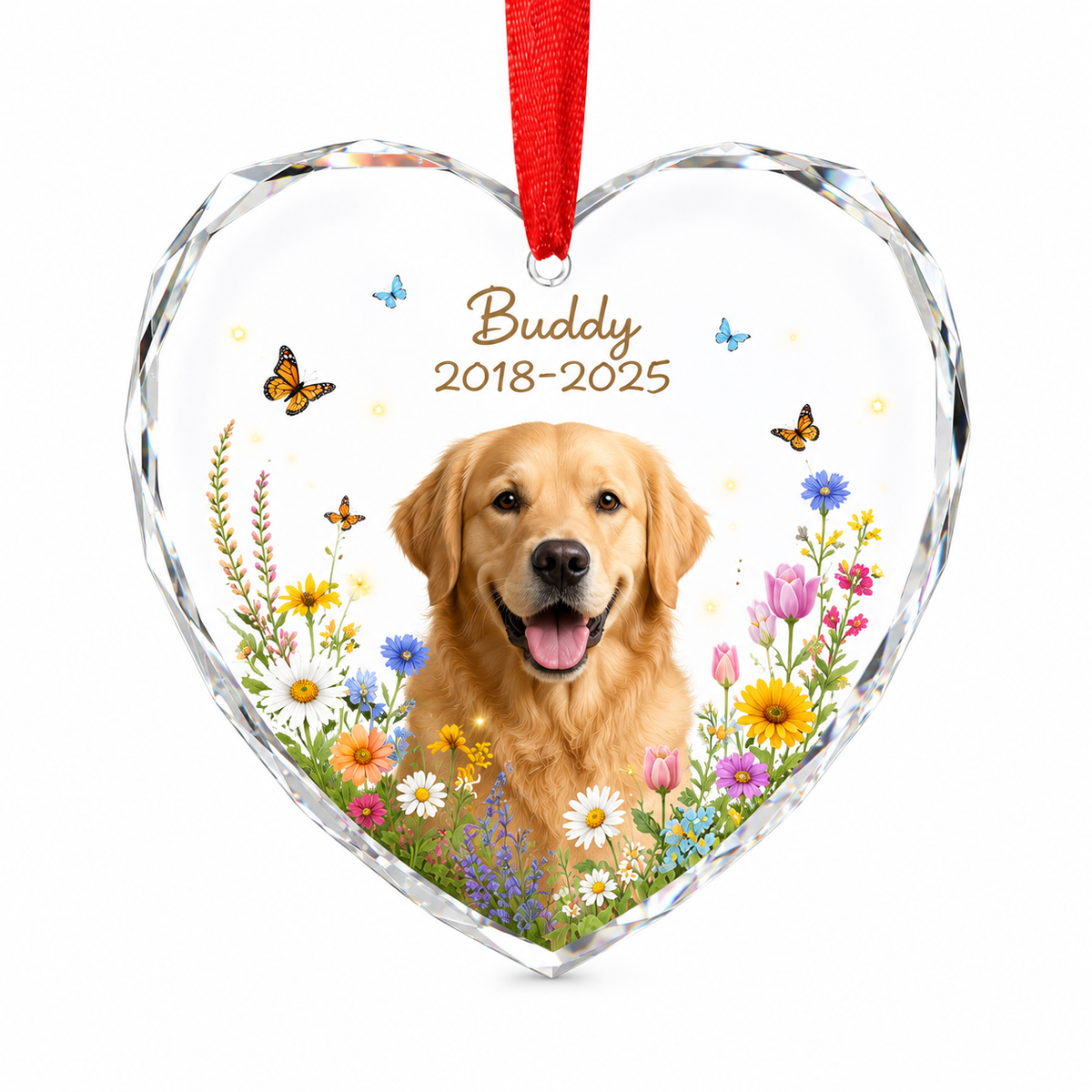 Custom Photo Dog Memorial Style 1
