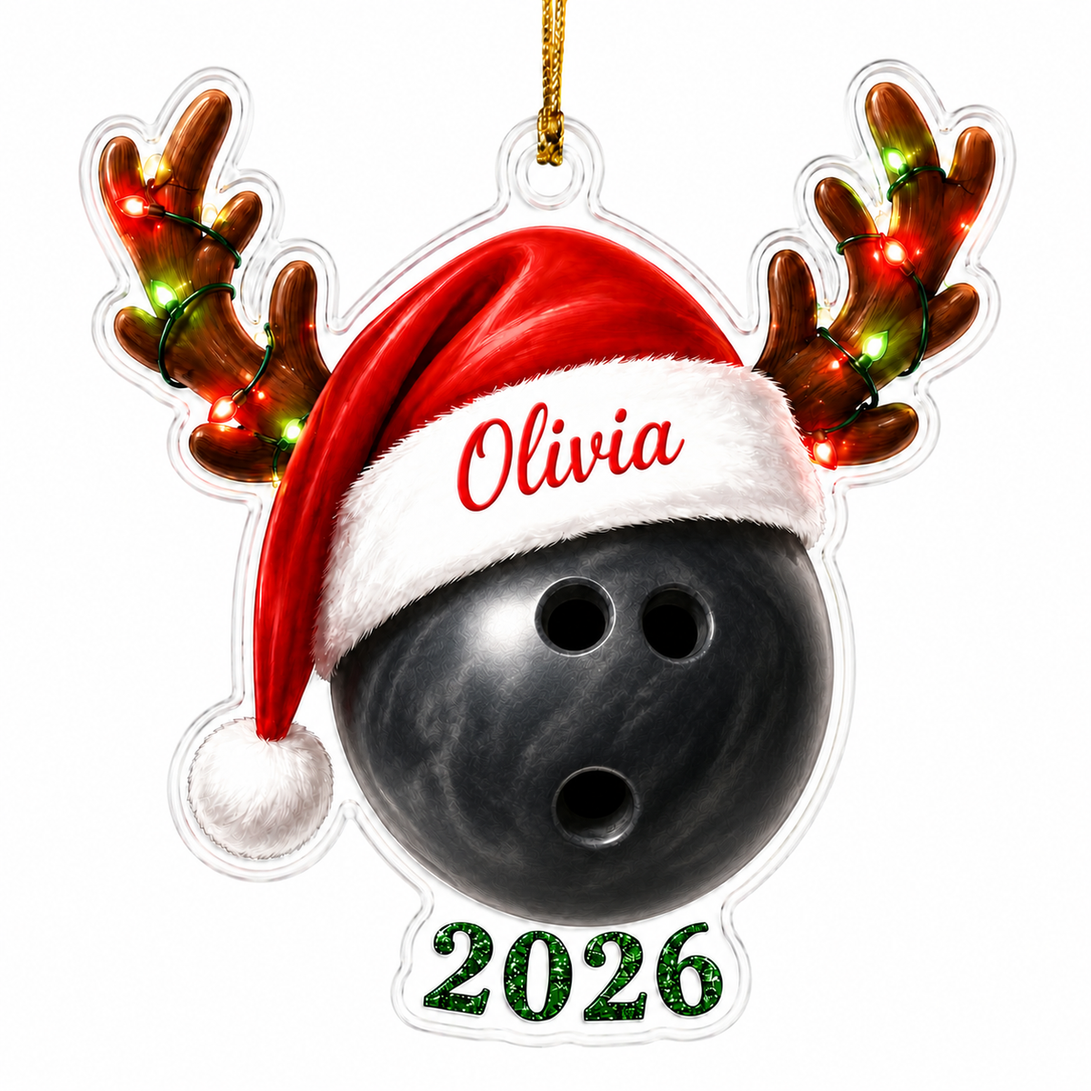 Christmas Sports 2026 Bowling Acrylic
