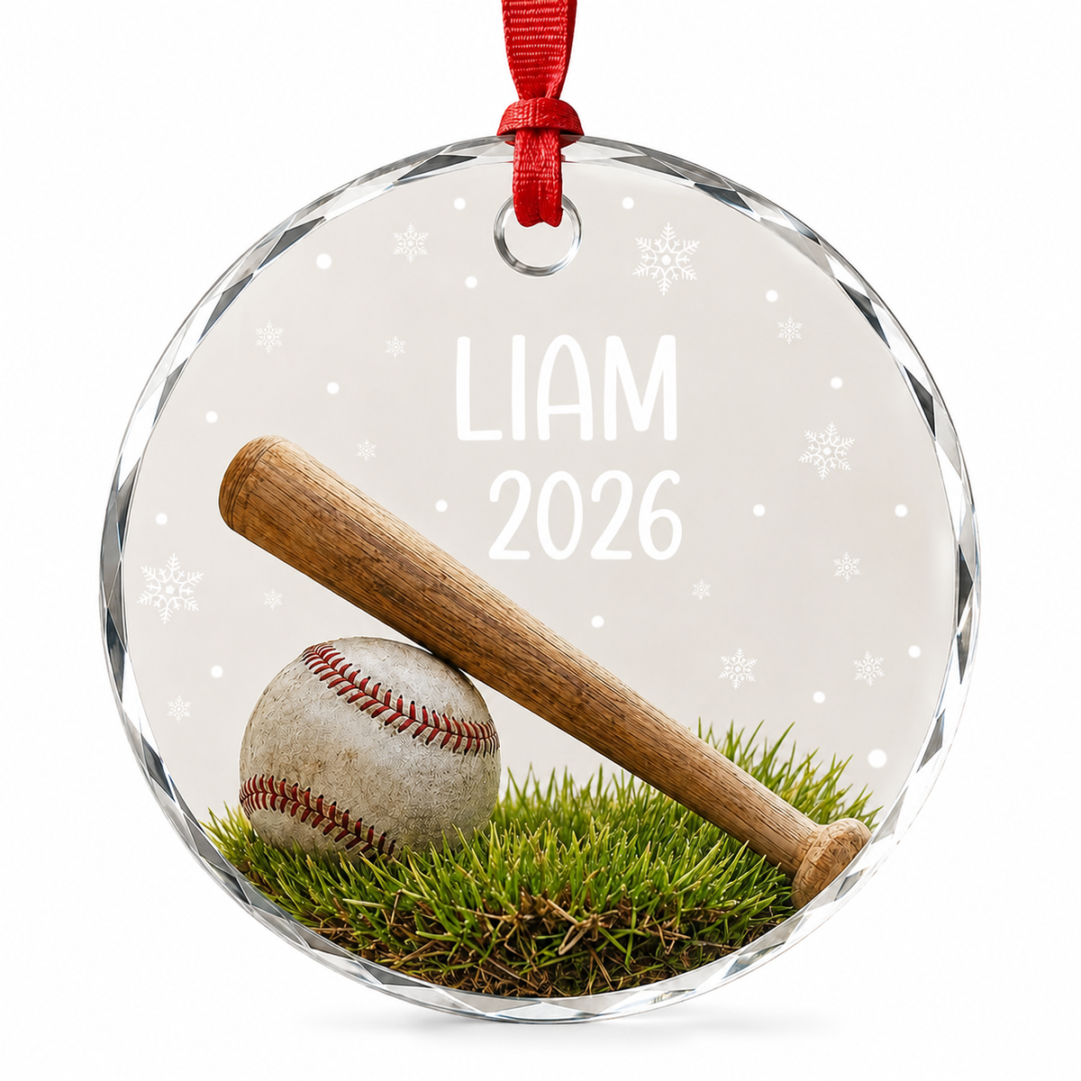 Sport Glass Ornament Baseball Field