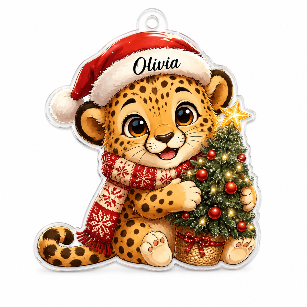 Animal Christmas Cheetah
