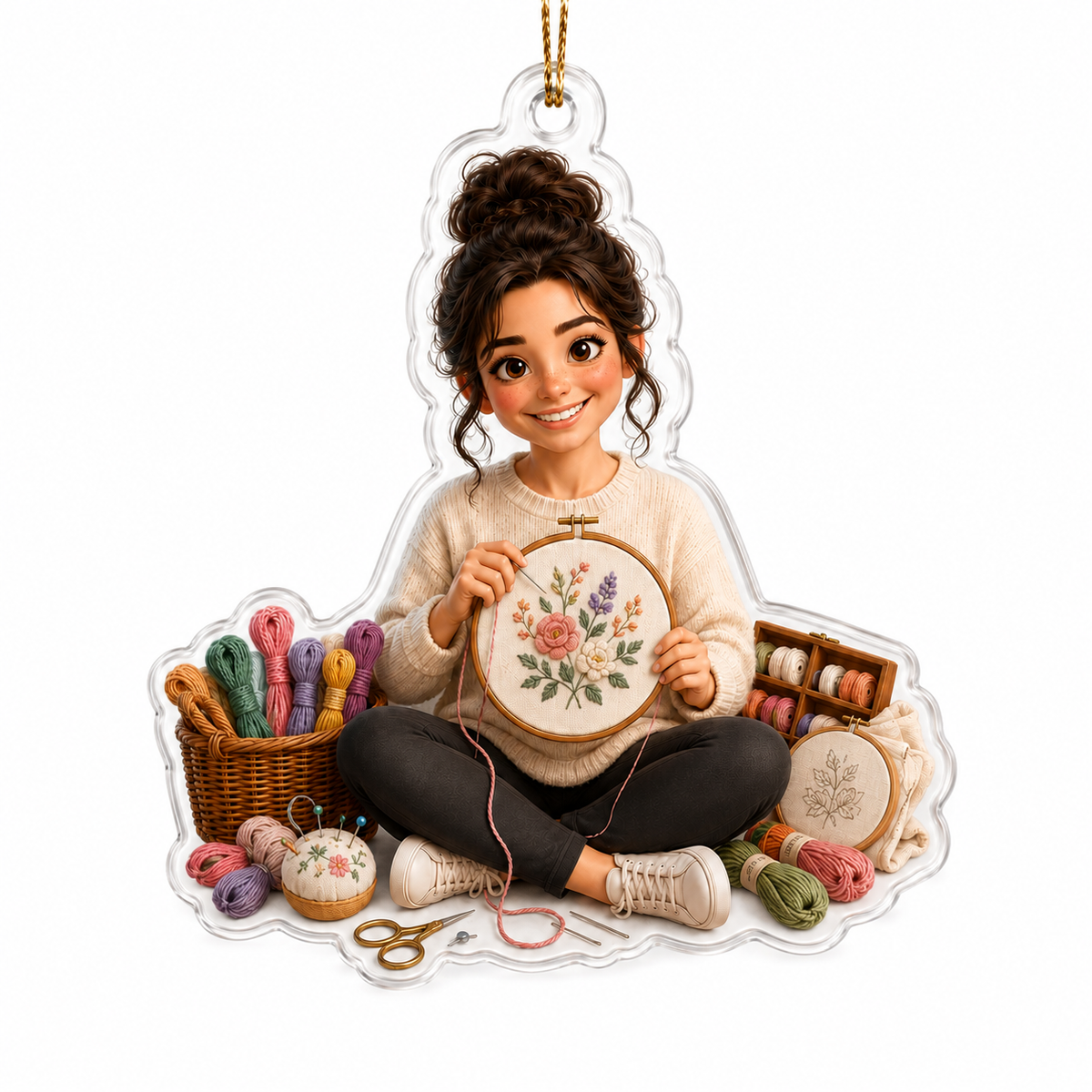 Custom Photo Hobbies Acrylic - Embroidery