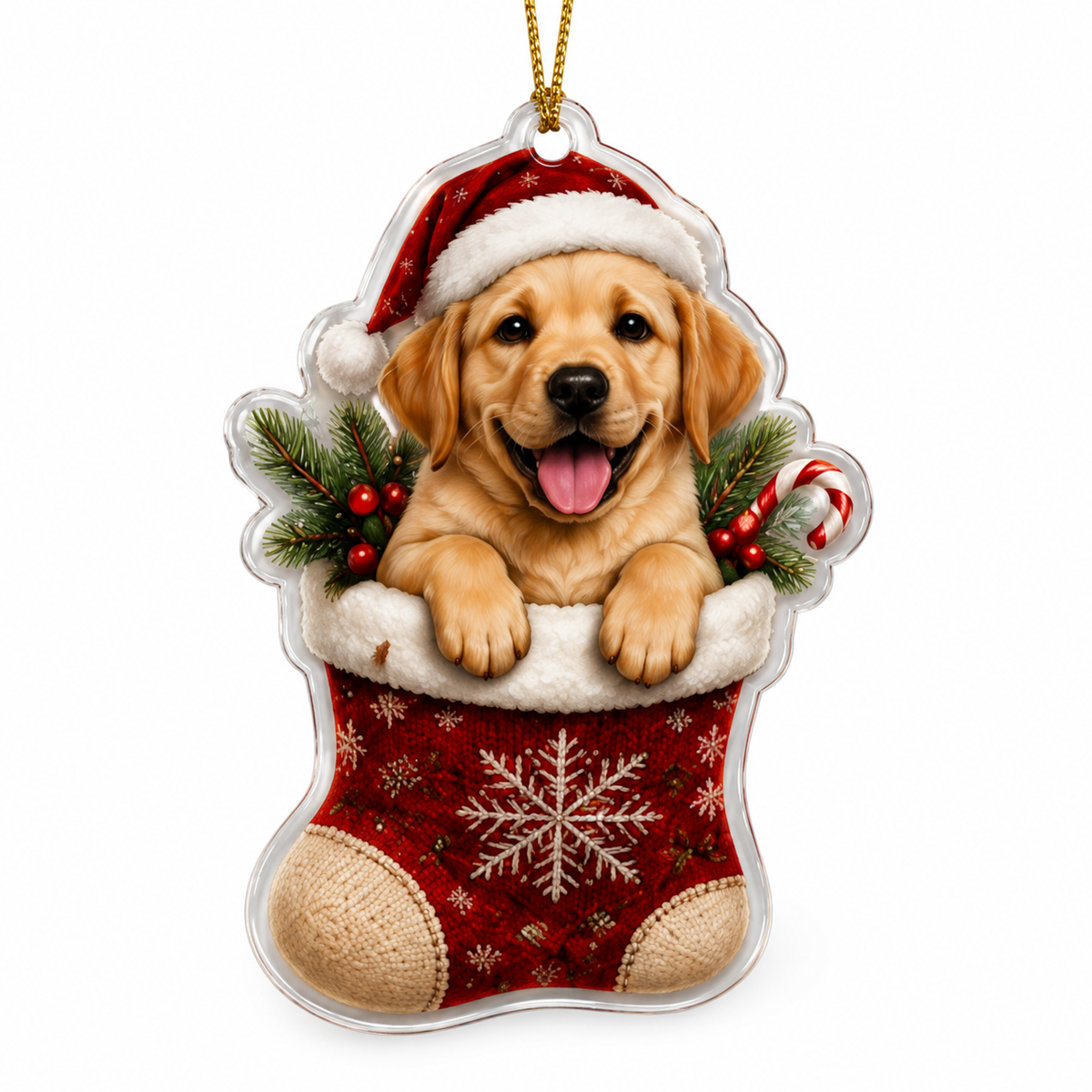 Dog Christmas Socks Golden Retriever
