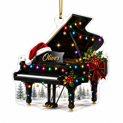 Piano Custome Name Acrylic Style 7
