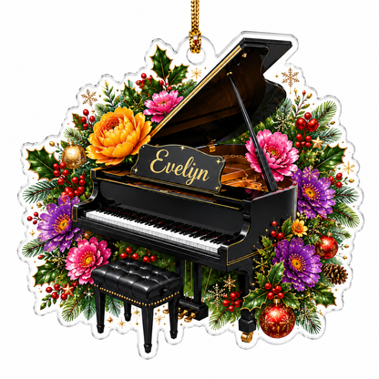 Piano Custome Name Acrylic Style 8