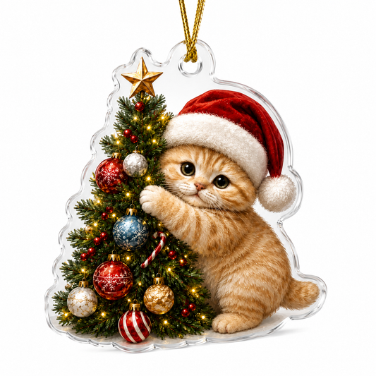 Cat With Christmas Tree Munchkin