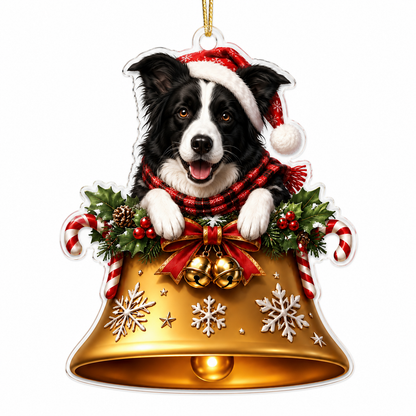 Dog Christmas Bell Border Collie