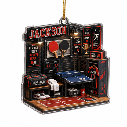 Sport Room Custome Name Acrylic Table Tennis
