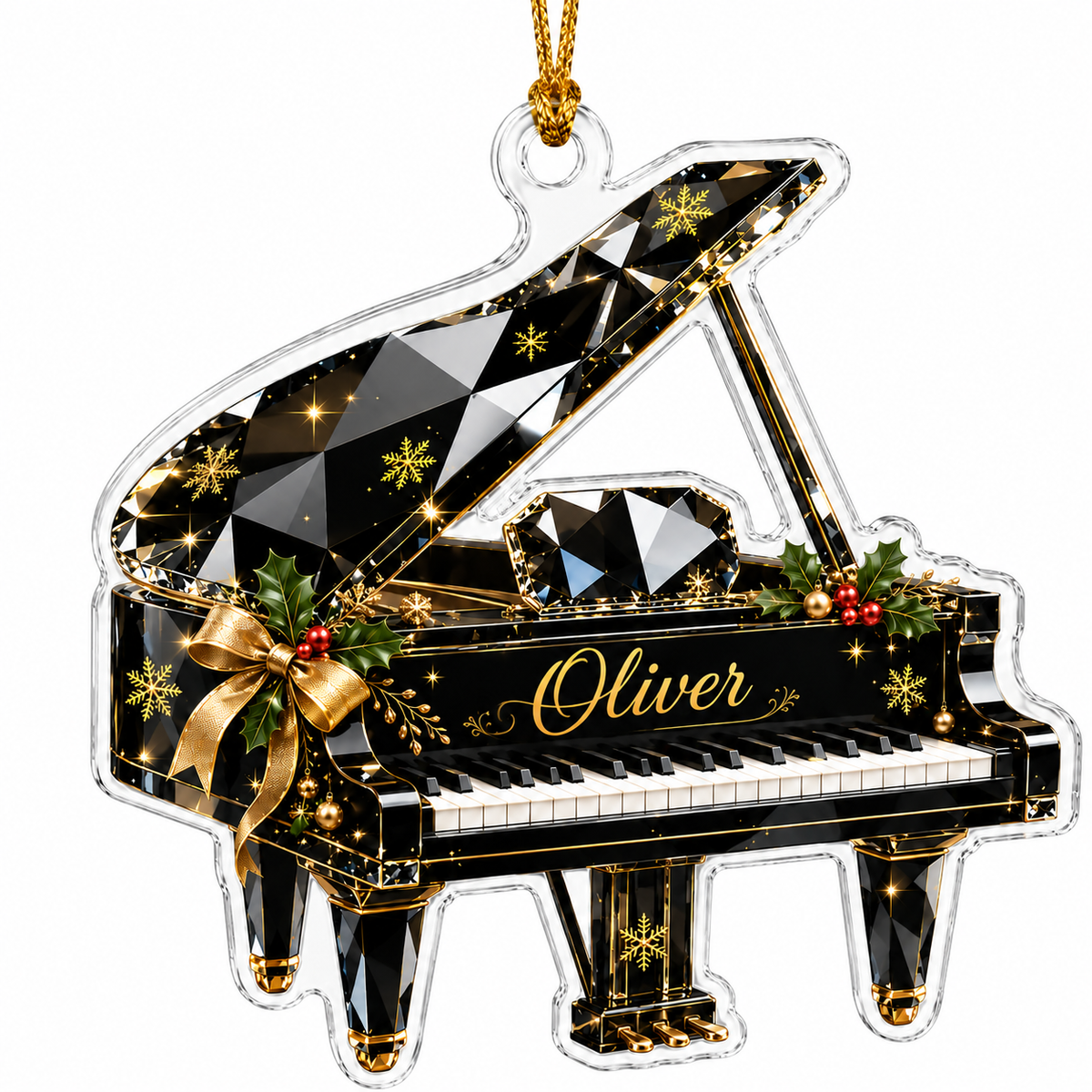 Piano Custome Name Acrylic Style 2