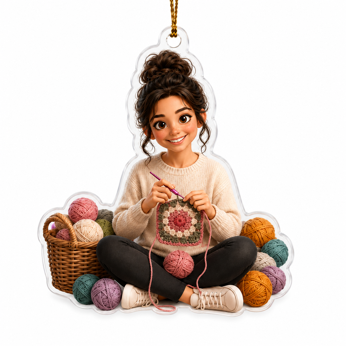 Custom Photo Hobbies Acrylic - Crocheting
