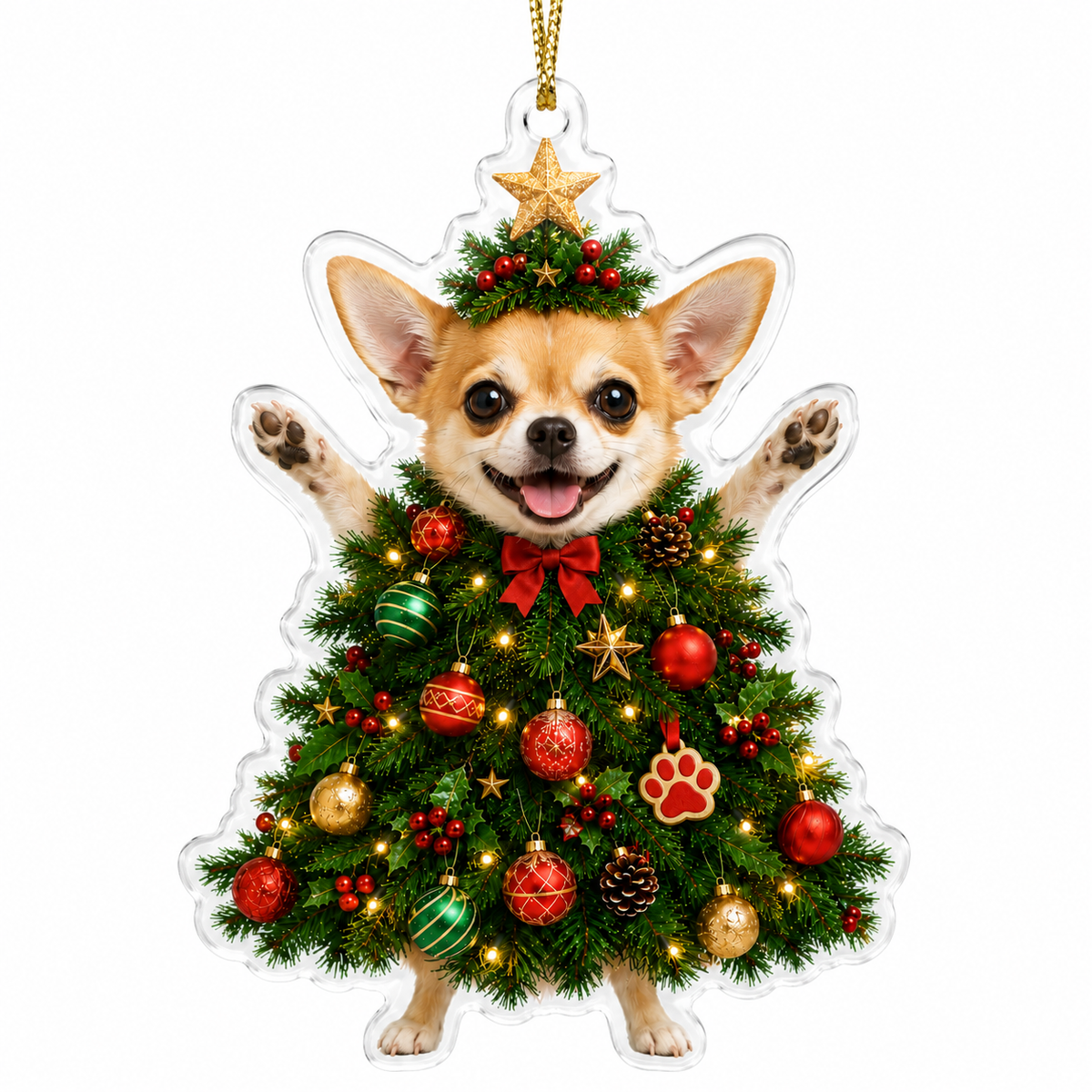 Dog Santa Tree Chihuahua