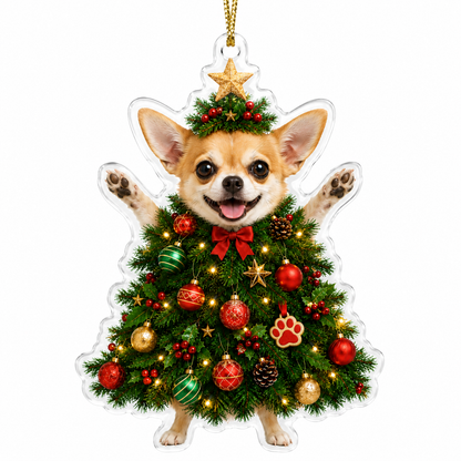 Dog Santa Tree Chihuahua
