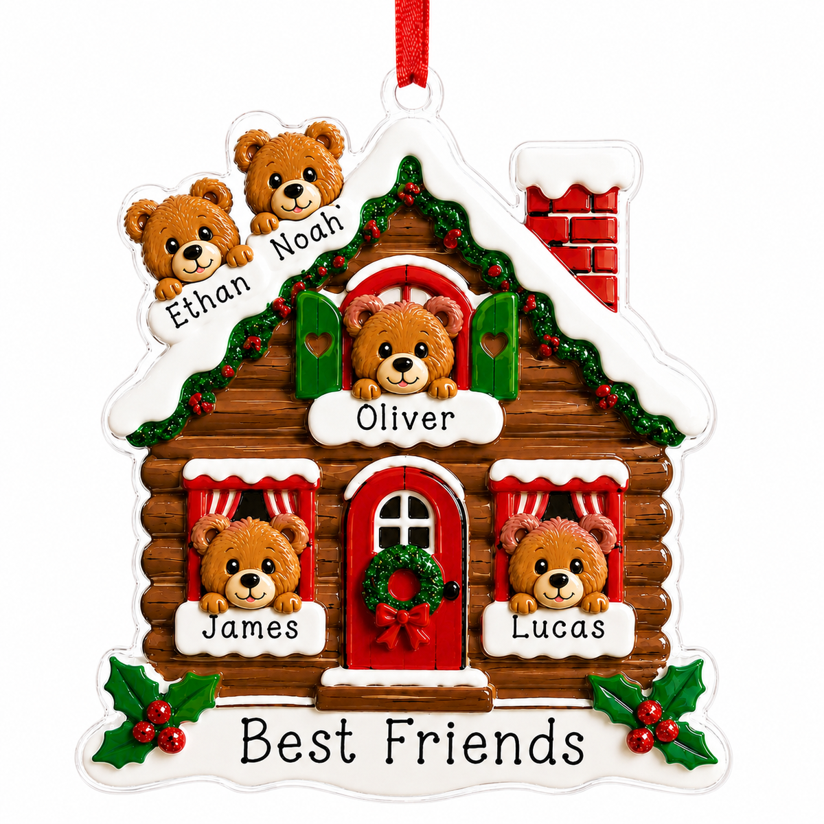 Christmas Animal House Bear