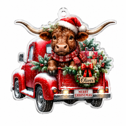 Christmas Farm Texas Longhorn