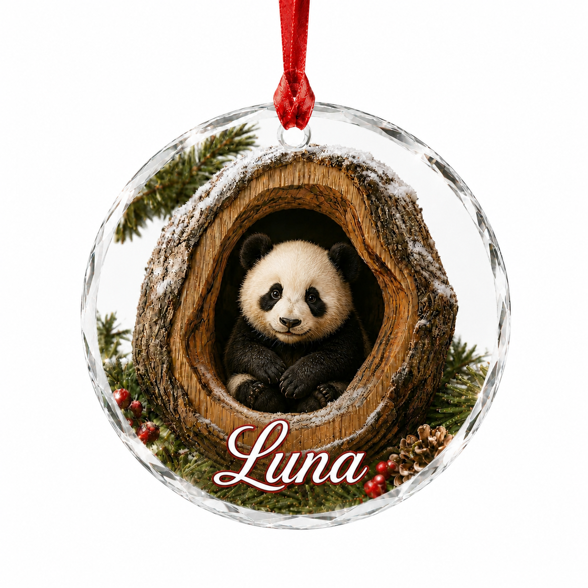 Glass ornament Animal Panda