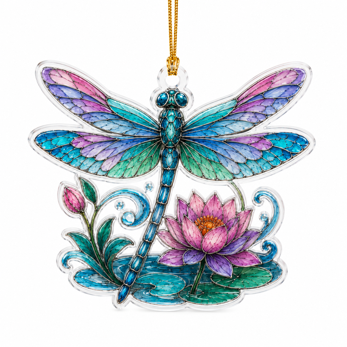 Bird With Flower Dragonfly