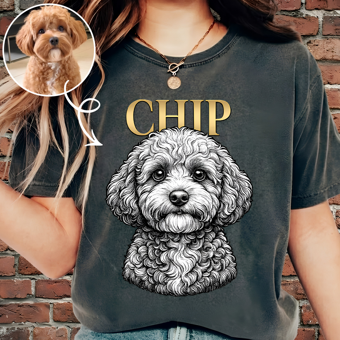 Custom Photo Dog Unisex Wash T-Shirt, Personalized Pet Lover Gift THUC99