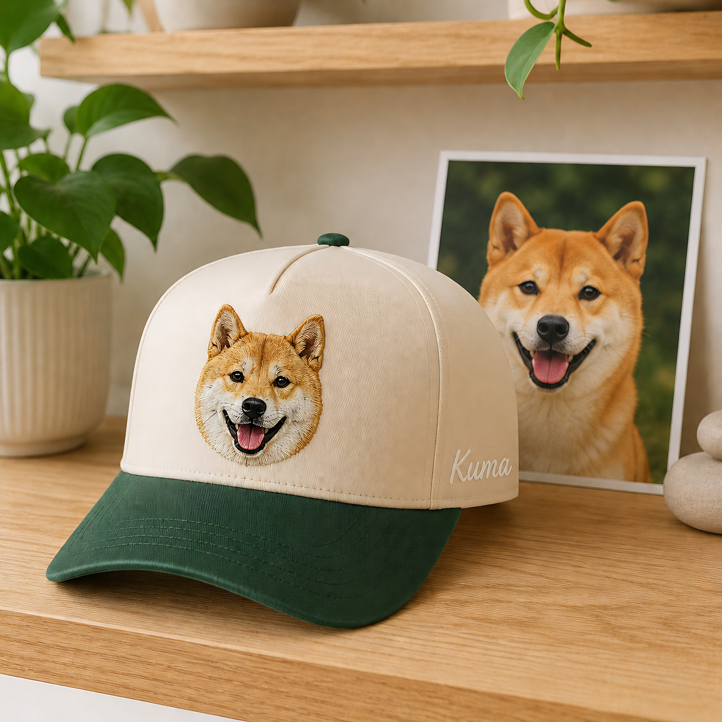 Custom Dog Face Embroidered Hat, Personalized Pet Memorial Hat, Dog Dad Gift THUC99