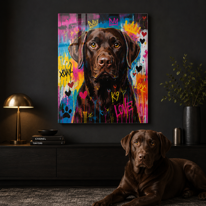 Personalized Dog Photo Metal Print – Custom Pet Wall Art Gift For Dog Mom Dad THUC99
