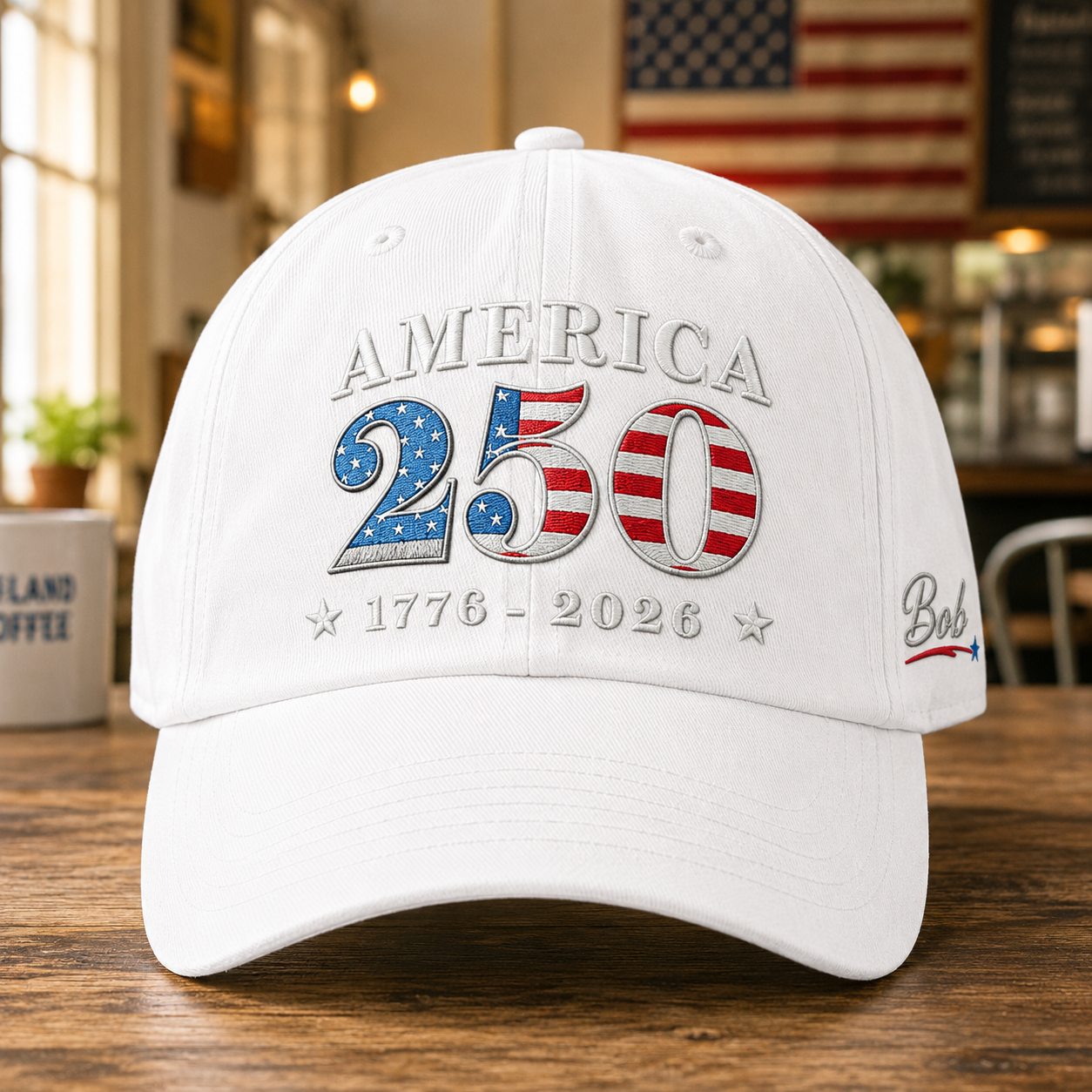 USA Semiquincentennial 250th Anniversary Embroidered Vintage Baseball Hat for Patriots THUC99