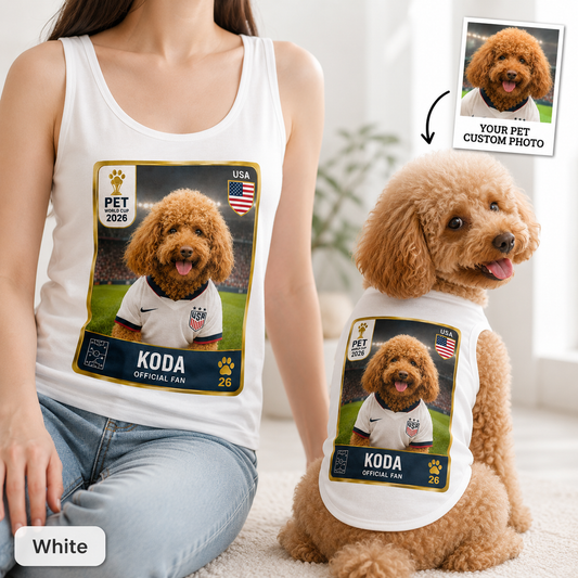 Personalized Women’s Dog Mom Tank Top with Matching Pet Tank Top Outfit THUC99