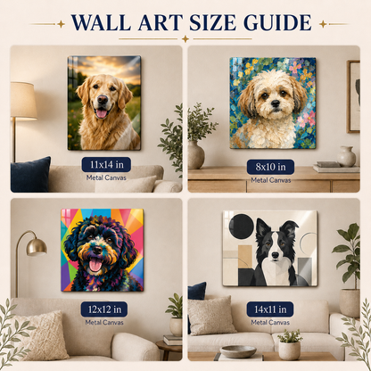Custom Pet Metal Wall Art – Personalized Dog Portrait From Photo Gift For Pet Lover THUC99
