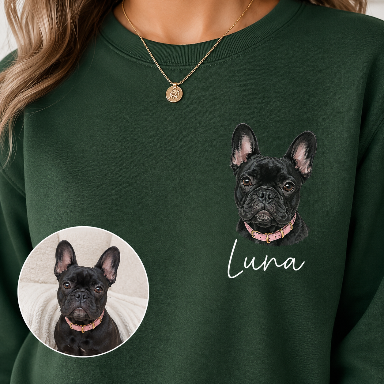 Personalized Puppy Photo Hoodie Custom Dog Face Sweatshirt Cozy Pet Lover Gift THUC99