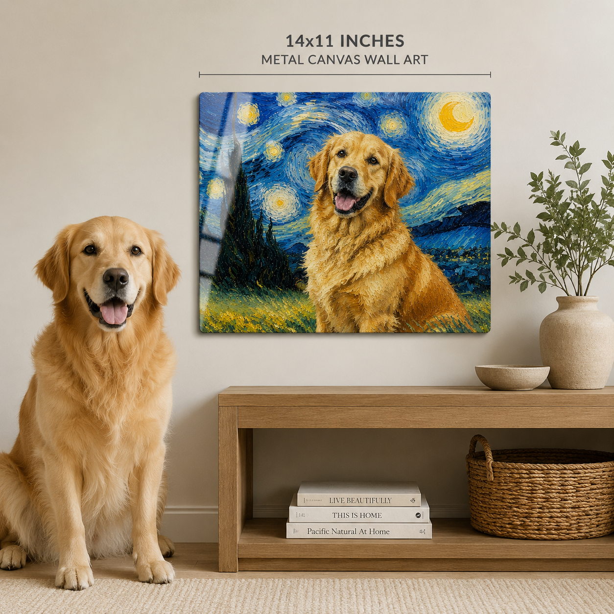 Custom Photo Dog Pet Metal Wall Art Print – Personalized Pet Portrait Gift For Dog THUC99