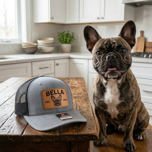 Custom Photo Dog With Name Trucker Hat – Personalized Dog Lover Hat | Gift For Dog THUC99