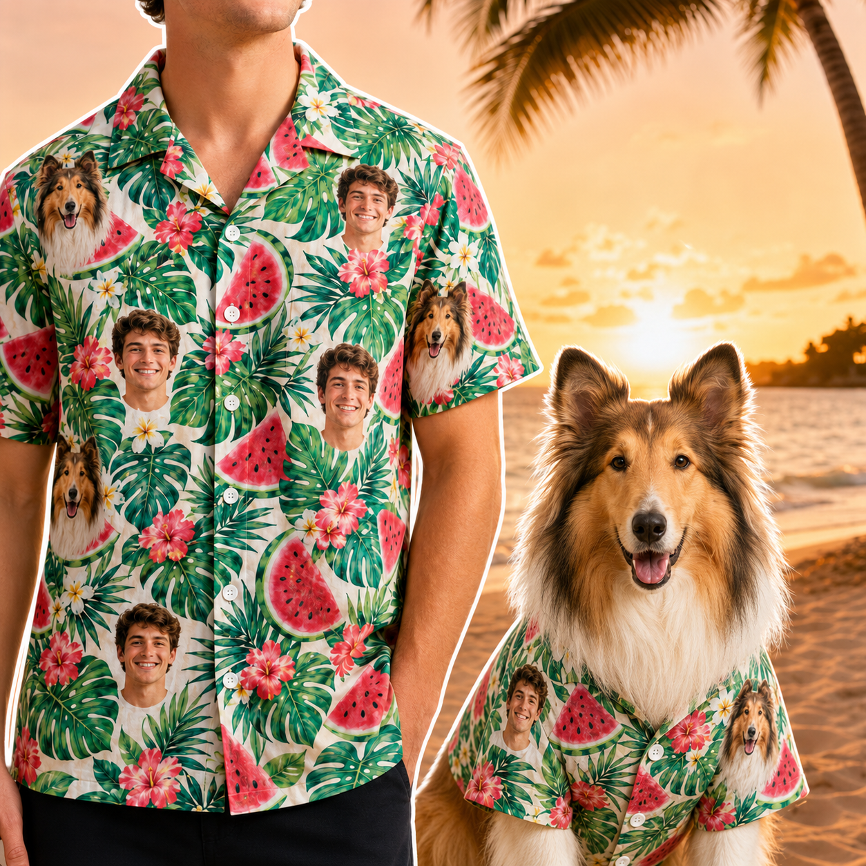 Personalized Hawaiian Shirt With Custom Dog Photo, Pet Parent Summer Gift THUC99