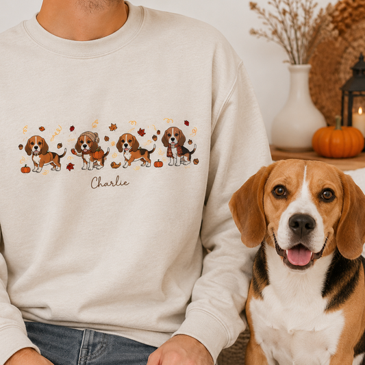 Personalized Dog Face Sweatshirt Custom Pet Photo Hoodie Gift for Dog Lovers THUC99