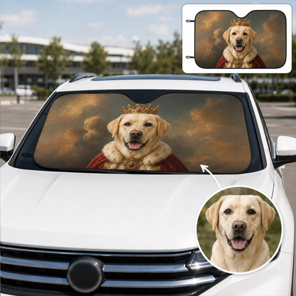 Custom Dog Car Windshield Sunshade, Dog Dad Car Interior Gift THUC99