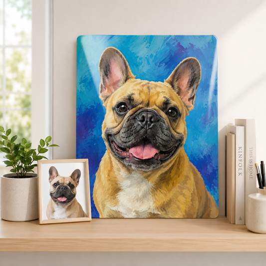 Custom Pet Metal Wall Art – Personalized Dog Portrait From Photo Gift For Pet Lover THUC99