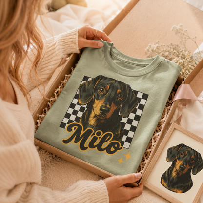 Personalized Dog Photo Unisex Wash T-Shirt, Custom Pet Shirt | Gift For Dog Lovers THUC99