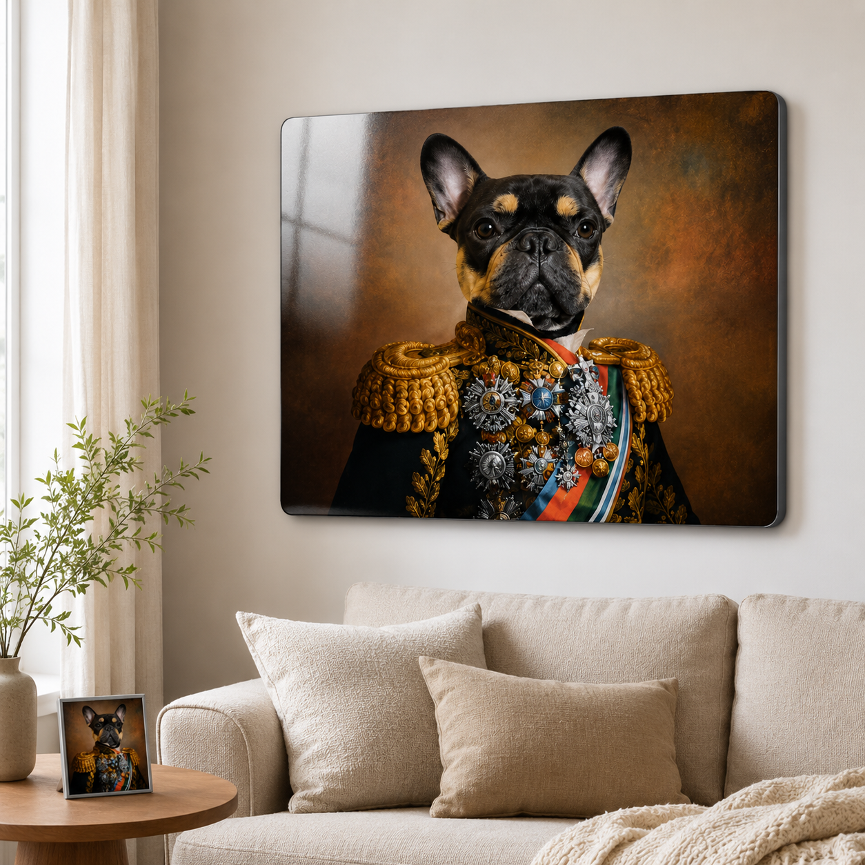 Personalized Pet Portrait Metal Print – Custom Dog Wall Art Gift For Pet Lover THUC99