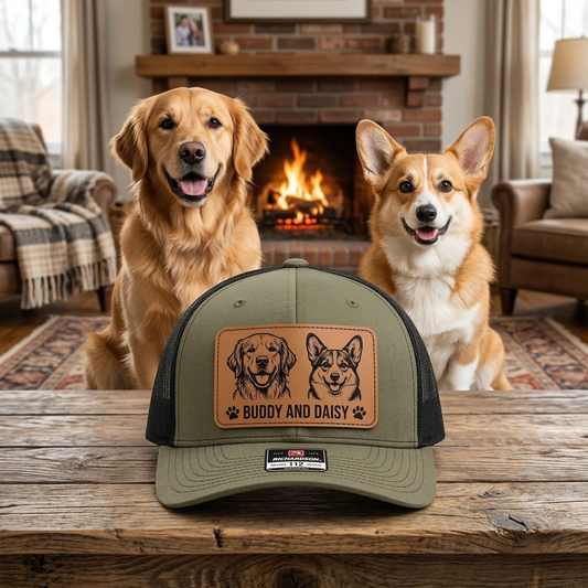 Personalized Dog Name Trucker Hat – Custom Photo Pet Name Hat | Gift For Dog Lovers THUC99